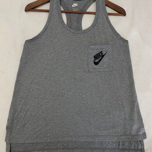 NIKE Women’s Racerback Tank Top Size M Nike 726076 Gray